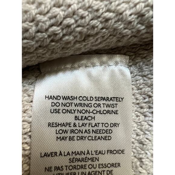 FREE PEOPLE WMNS MEDIUM PATTERN EASY STREET CROP PULLOVER SWEATER OATMEAL IVORY - Picture 12 of 14